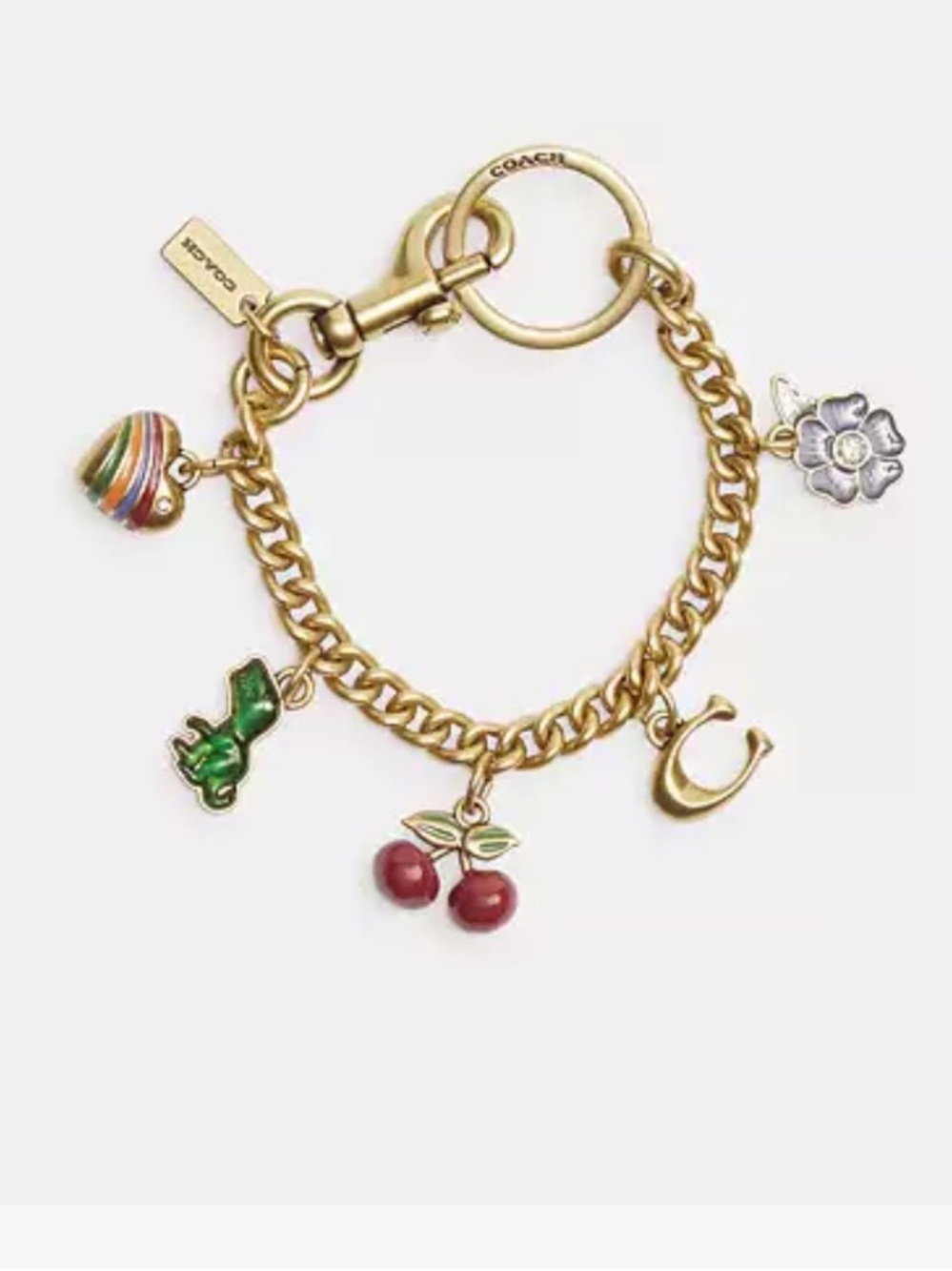 Coach Motif Chain Bag Charm